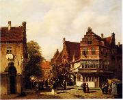 unknow artist European city landscape, street landsacpe, construction, frontstore, building and architecture.019 oil painting picture wholesale